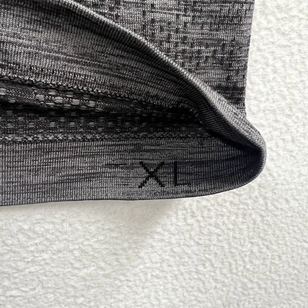 Lululemon Men Black Anchor Gray Camo Mesh Metal Vent Tech Long Sleeve Shirt XL - Picture 7 of 11